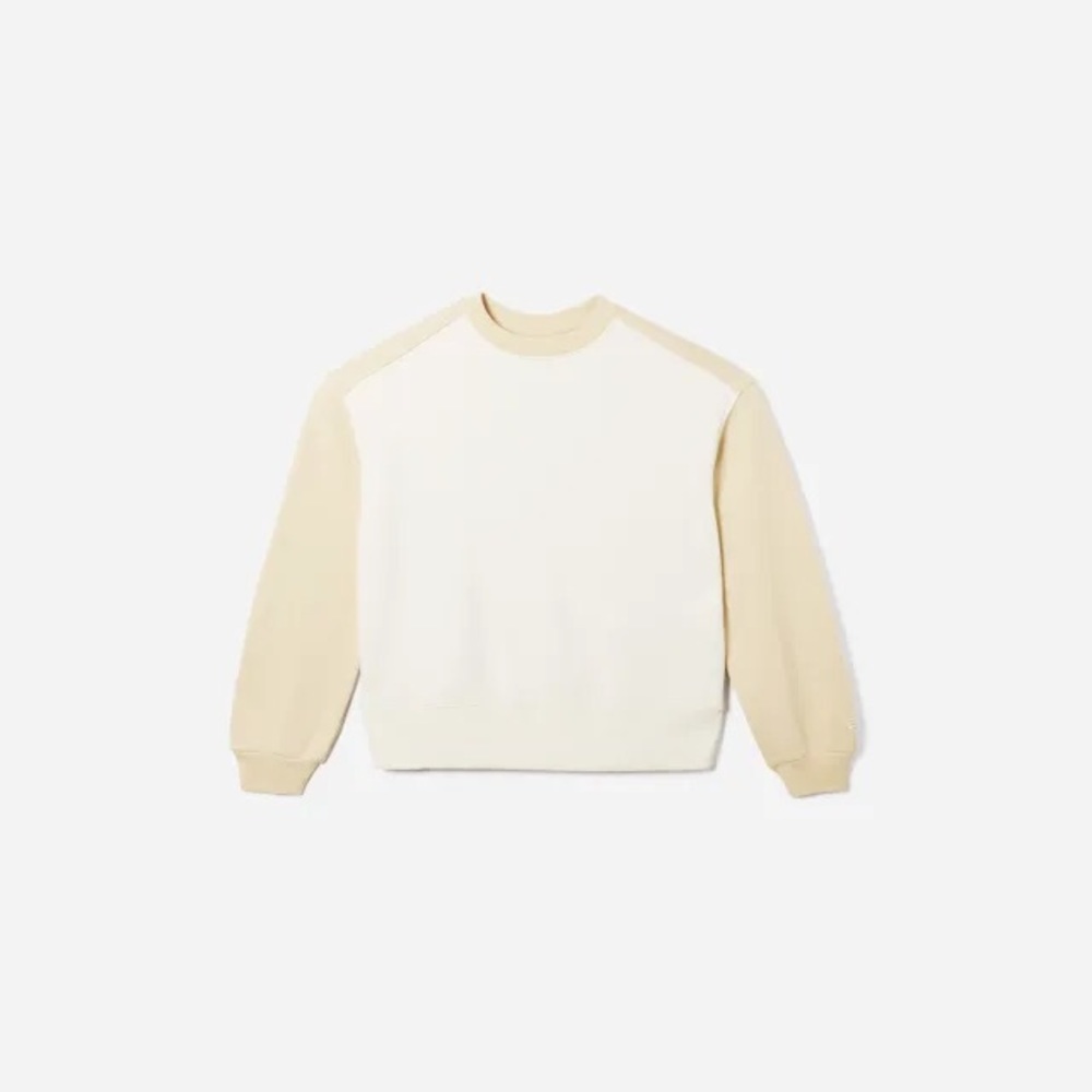 Everlane The Track Oversized Crew in Cashew